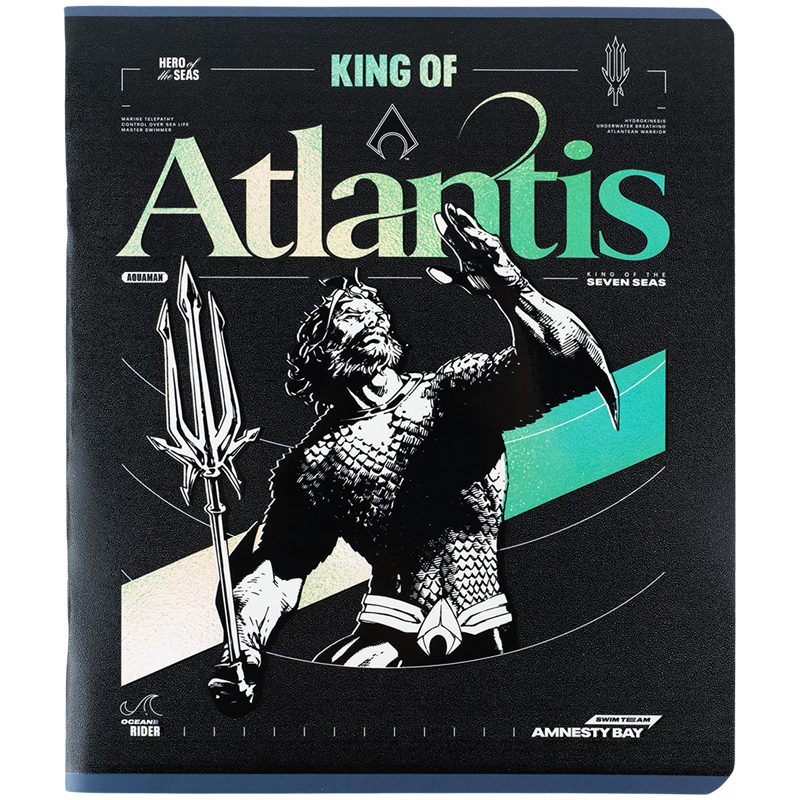 Тетрадь 48 лист., кл., гибр. лак + УФ лак, DC Comics (DC24-259) Kite - фото 2