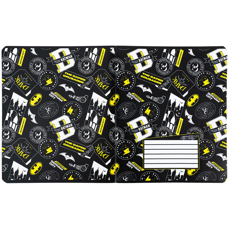 Тетрадь 48 лист., кл., гибр. лак + УФ лак, DC Comics (DC24-259) Kite - фото 7