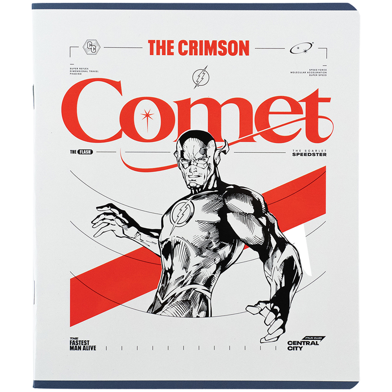 Тетрадь 48 лист., кл., гибр. лак + УФ лак, DC Comics (DC24-259) Kite - фото 10