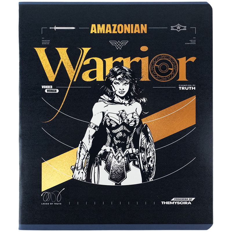 Тетрадь 48 лист., кл., гибр. лак + УФ лак, DC Comics (DC24-259) Kite - фото 14