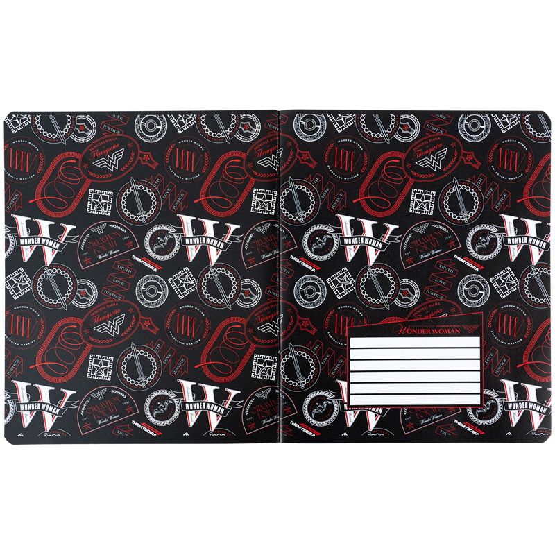 Тетрадь 48 лист., кл., гибр. лак + УФ лак, DC Comics (DC24-259) Kite - фото 15