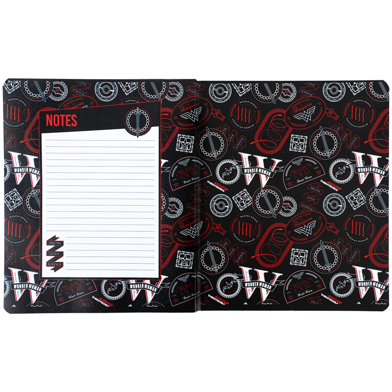 Тетрадь 48 лист., кл., гибр. лак + УФ лак, DC Comics (DC24-259) Kite - фото 16