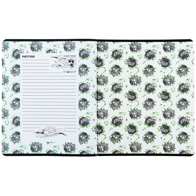 Тетрадь 48 лист., кл., гибр. лак + УФ лак, Rick & Morty (RM24-259) Kite - фото 5