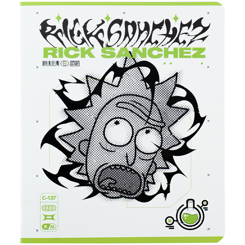 Тетрадь 48 лист., кл., гибр. лак + УФ лак, Rick & Morty (RM24-259) Kite - фото 11