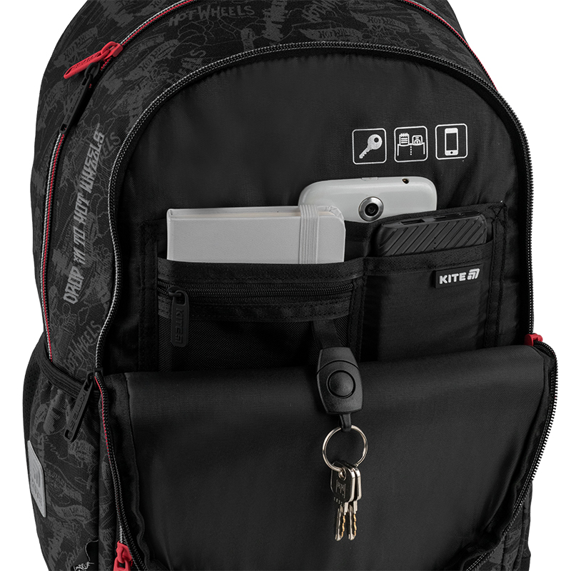 Рюкзак Kite Education 585 Hot Wheels Kite - фото 7