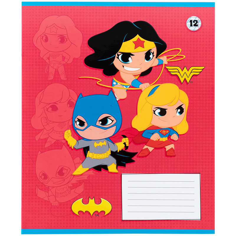 Зошит 12 арк., кос., софт тач + УФ лак, DC Comics (DC25-235) Kite - фото 3