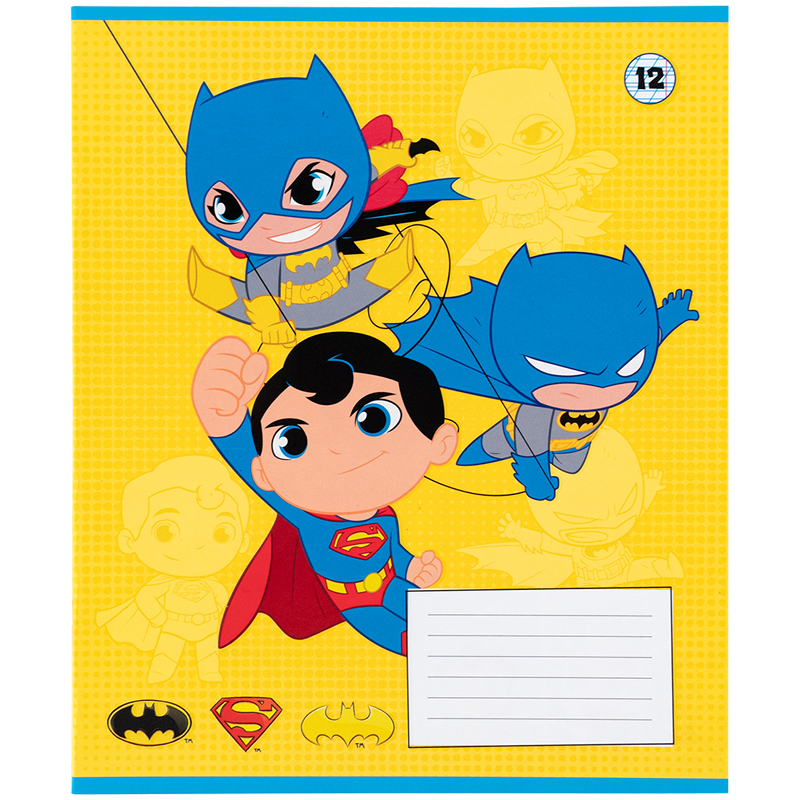 Зошит 12 арк., кос., софт тач + УФ лак, DC Comics (DC25-235) Kite - фото 5