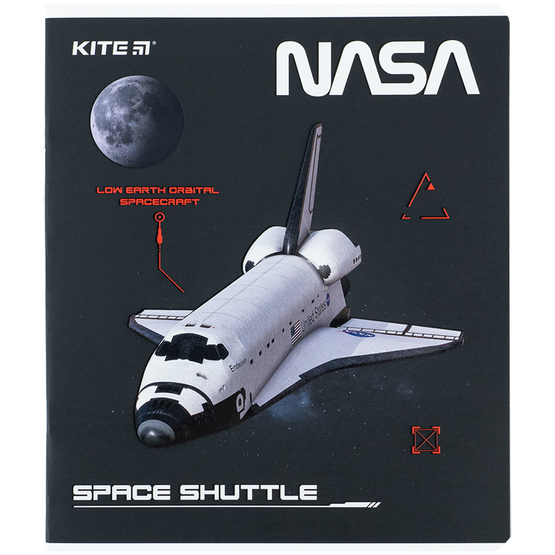 Зошит 48 арк., кл., софт тач + УФ лак, NASA (NS24-259) Kite - фото 6