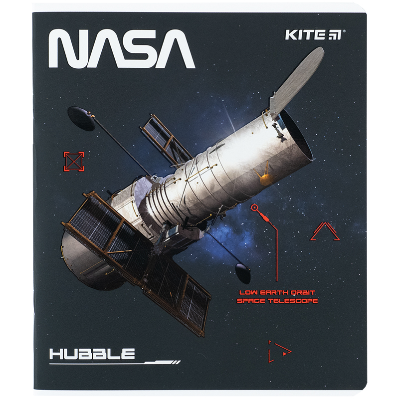 Зошит 48 арк., кл., софт тач + УФ лак, NASA (NS24-259) Kite - фото 7