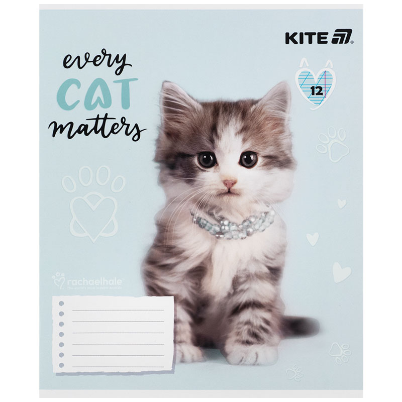 Тетрадь 12 лист., кос., софт тач + УФ лак, RH (R25-235) Kite - фото 2