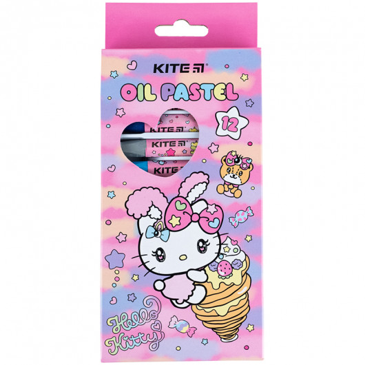 Пастель масляна, 12 кольорів Hello Kitty Kite - фото 1