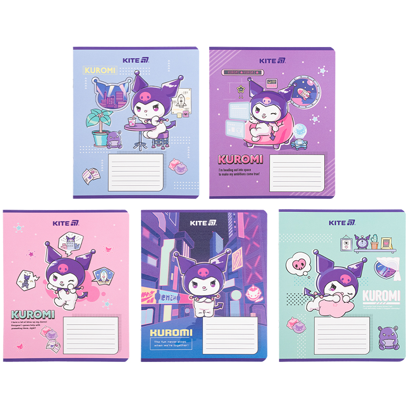 Зошит 18 арк., кл., гібр. лак + УФ лак, Hello Kitty-1 (HK25-236-1) Kite - фото 10