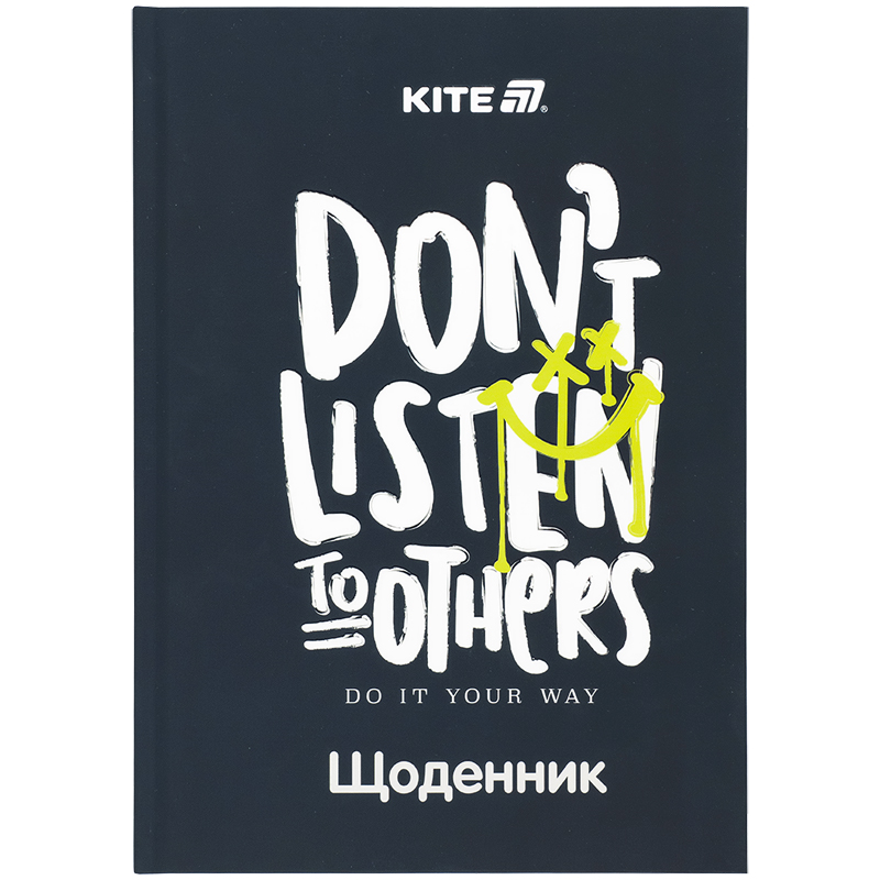 Школьный дневник, твердая обложка, Don't listen (K25-262-7) Kite - фото 4