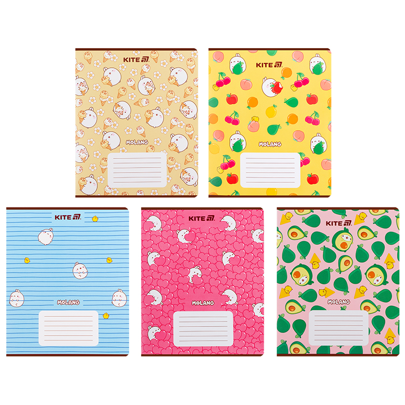 Зошит 18 арк., лін., гібр. лак + УФ лак, Molang (ML25-237) Kite - фото 11