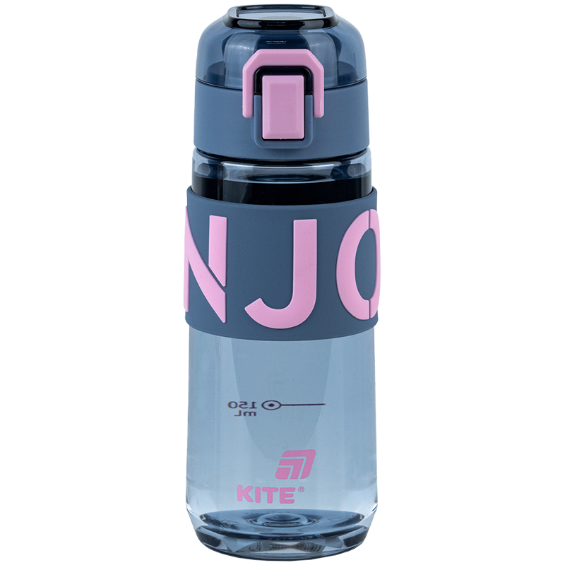 Бутылочка для воды, 550 мл, серо-розовая (K25-1232-2) Kite - фото 1