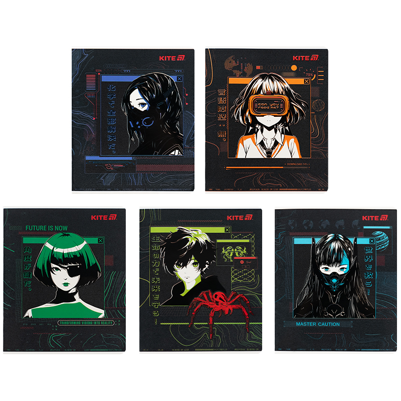 Тетрадь 24 лист., кл., гибр. лак + УФ лак, Kite Anime (K25-238-1) Kite - фото 16