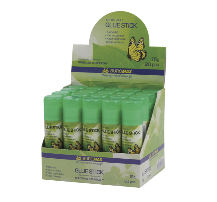 Клей-олівець PVP Еко, 15г. BuroMax - фото 3