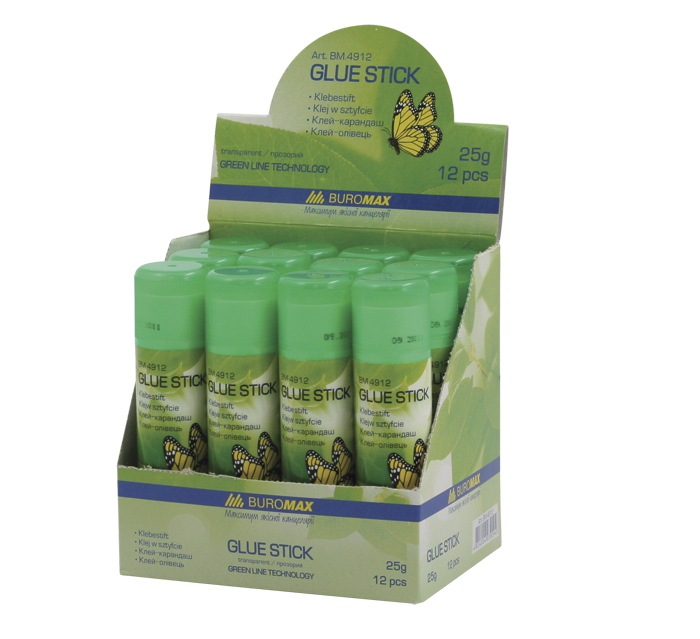 Клей-карандаш PVP Эко, 25г. BuroMax - фото 2