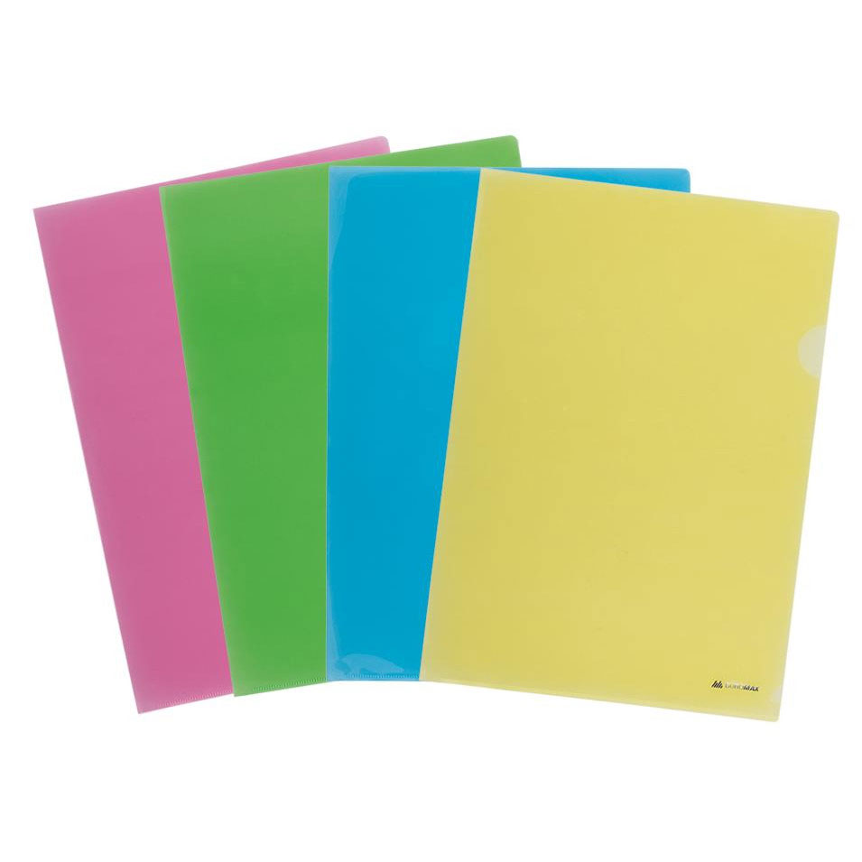 Папка-куток глянсова, 180мк, 12шт./уп., асорті BuroMax - фото 4