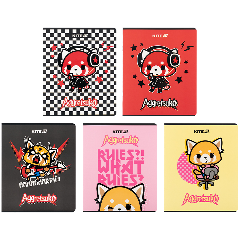 Зошит 24 арк., кл., софт тач + УФ лак, Aggretsuko (AR25-238) Kite - фото 14