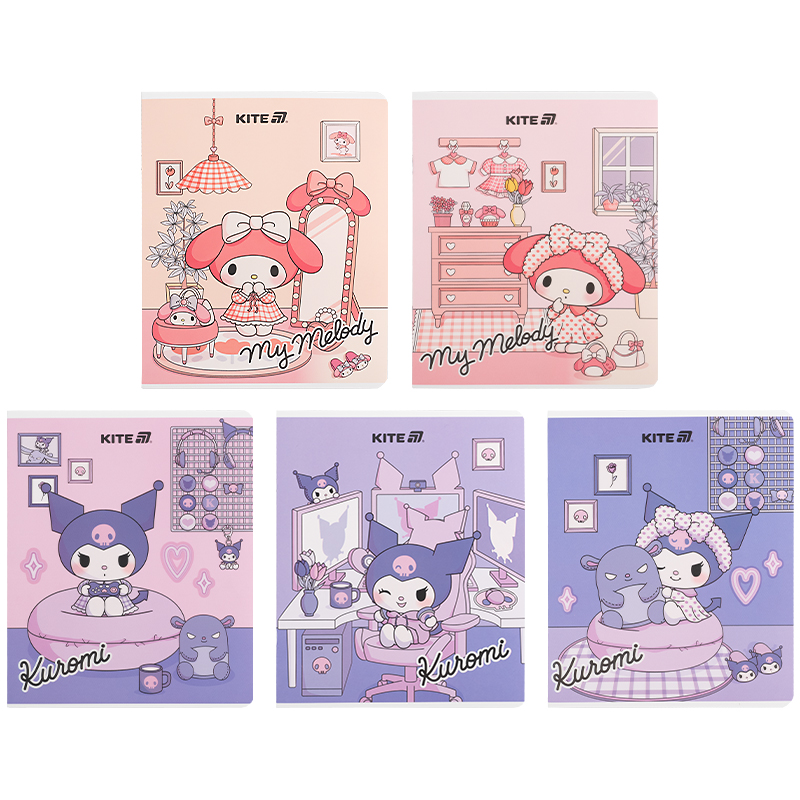 Зошит 24 арк., кл., софт тач + УФ лак, Hello Kitty (HK25-238) Kite - фото 16