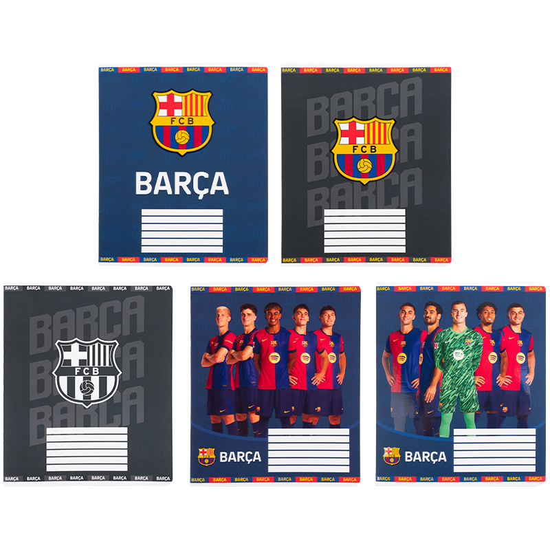 Тетрадь 12 лист., кл., софт тач + УФ лак, FC Barcelona (BC25-232) Kite - фото 11