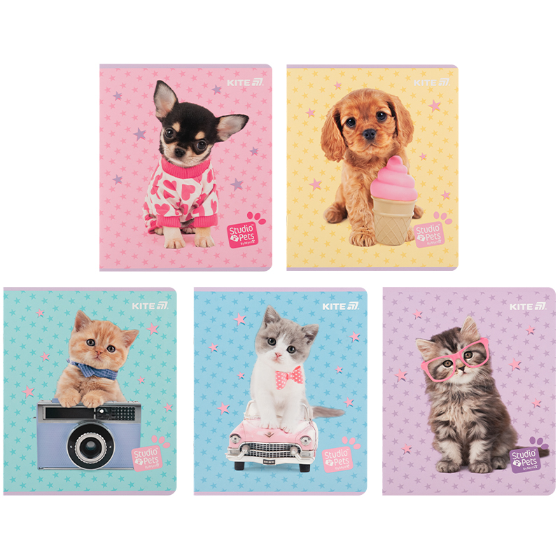 Зошит 24 арк., кл., софт тач + УФ лак, Studio Pets (SP25-238) Kite - фото 16