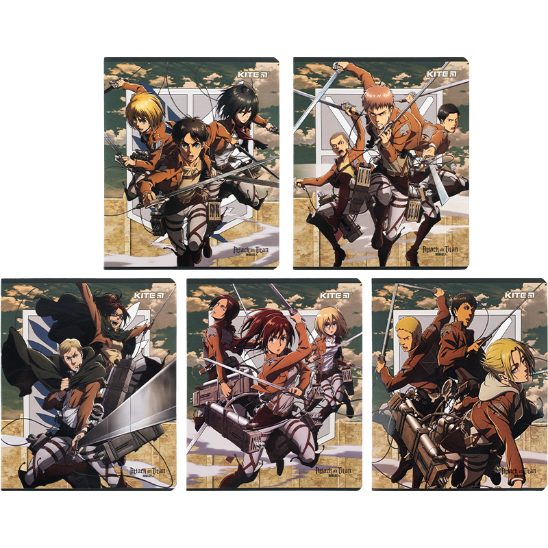 Зошит 24 арк., кл., софт тач + УФ лак, Attack on Titan (AT24-238) Kite - фото 5