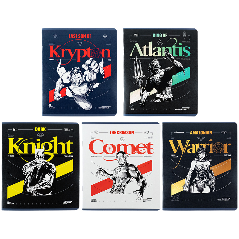 Тетрадь 48 лист., кл., гибр. лак + УФ лак, DC Comics (DC24-259) Kite - фото 18