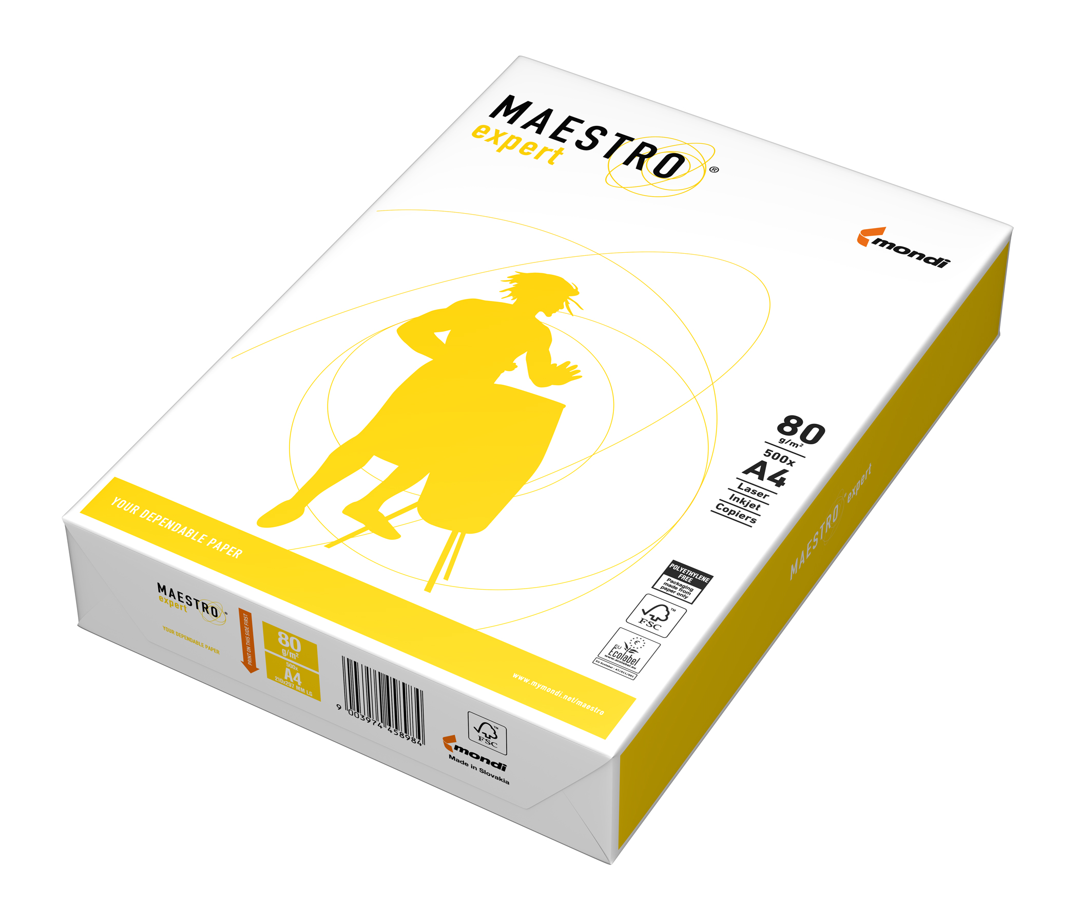 Папір А4 80г/м2 500арк., Maestro Expert Mondi - фото 1