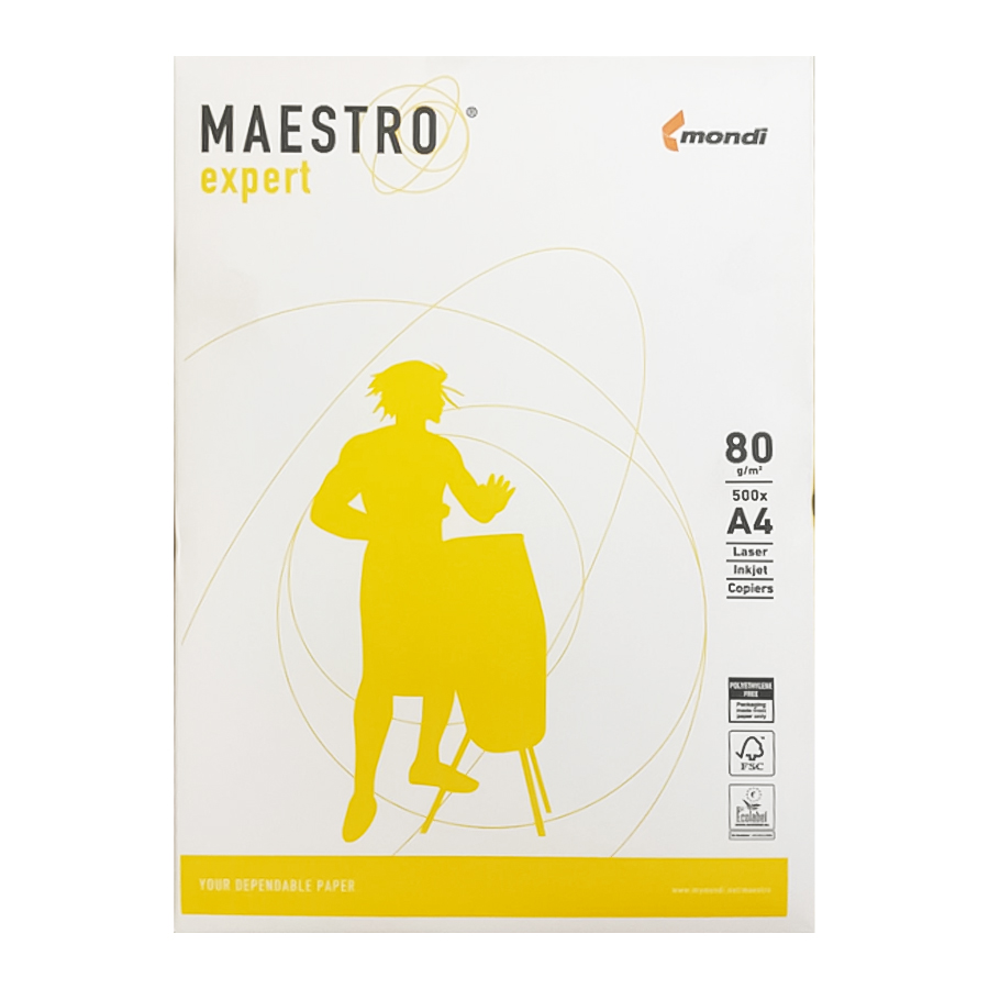 Папір А4 80г/м2 500арк., Maestro Expert Mondi - фото 2