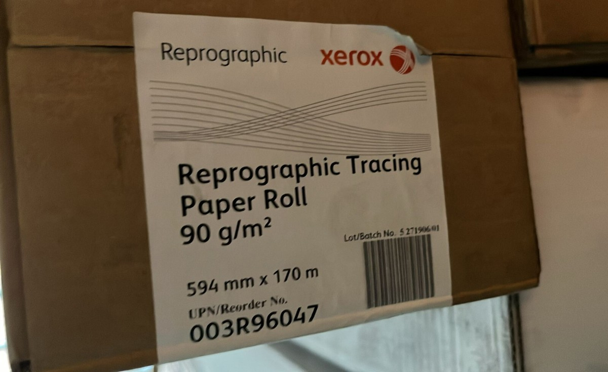 Калька інженерна, формат A1, 594мм.*170м., 90г/м2. (003R96047) XEROX - фото 3