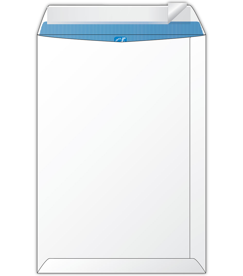 Конверт C4 229*324 отр. лента, фон, 90гр./м2., 50шт./уп., загрузка по короткой стороне Optimail - фото 2