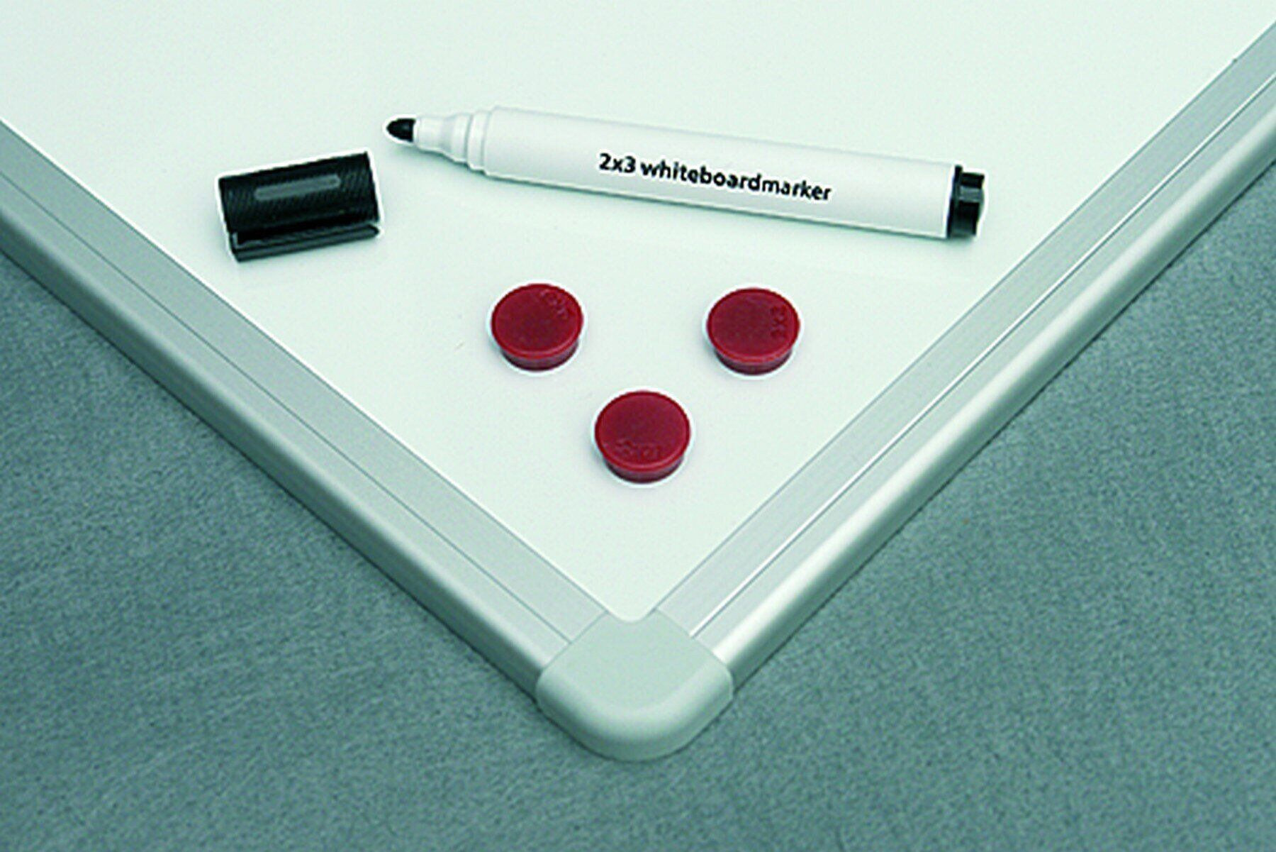 Доска белая магнитная сухостираемая ALU23 120*180см., алюминиевая рамка, лак 2x3 - фото 6