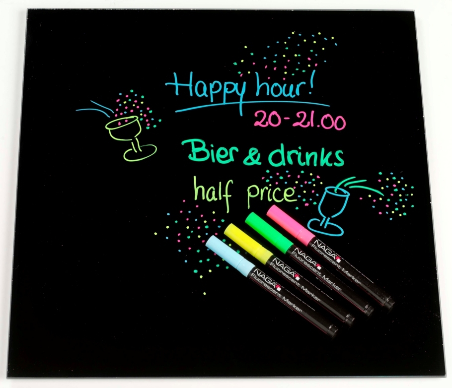 Маркер для стеклянных досок круглое острие 1,6мм., набор 4шт./уп. 2x3 - фото 4