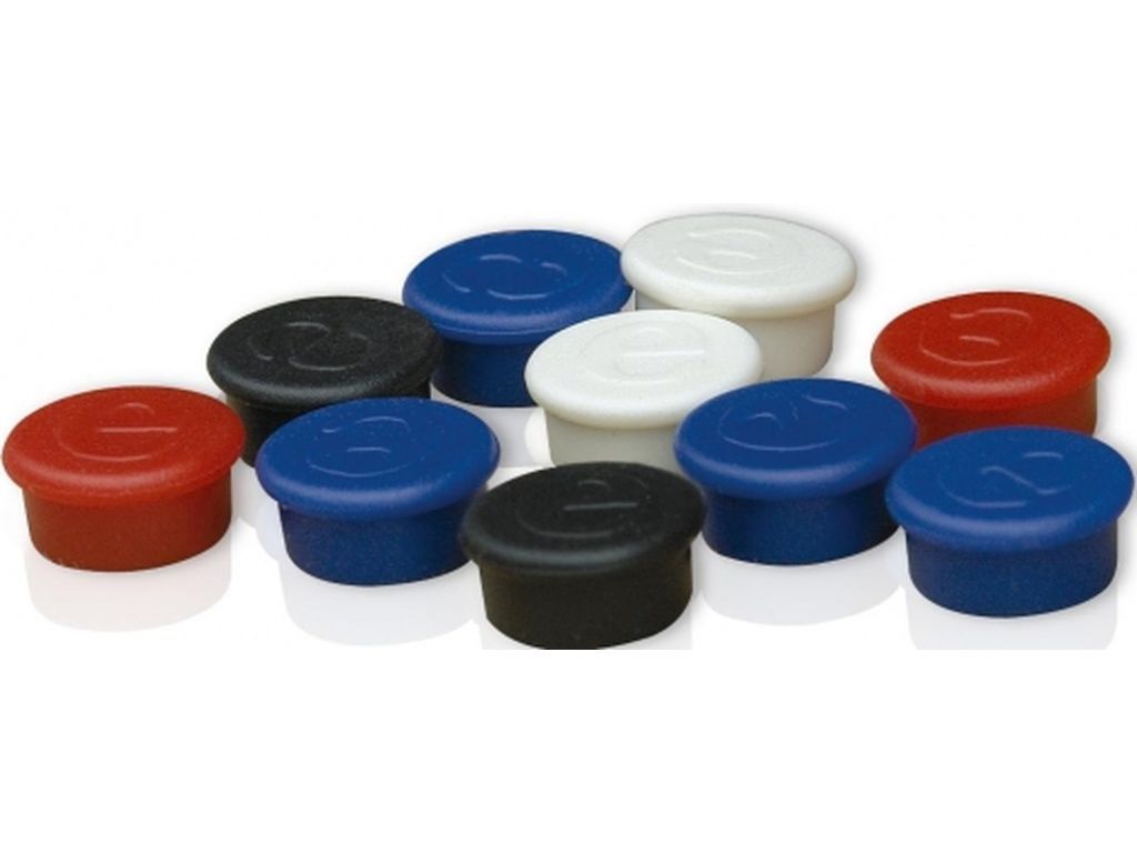 Магніти для магнітних дошок D=30mm 10шт/уп., асорті 2x3 - фото 1