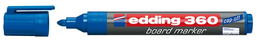 Маркер для дощок 360, кругле вістря 1,5-3 набір 4шт Edding - фото 5