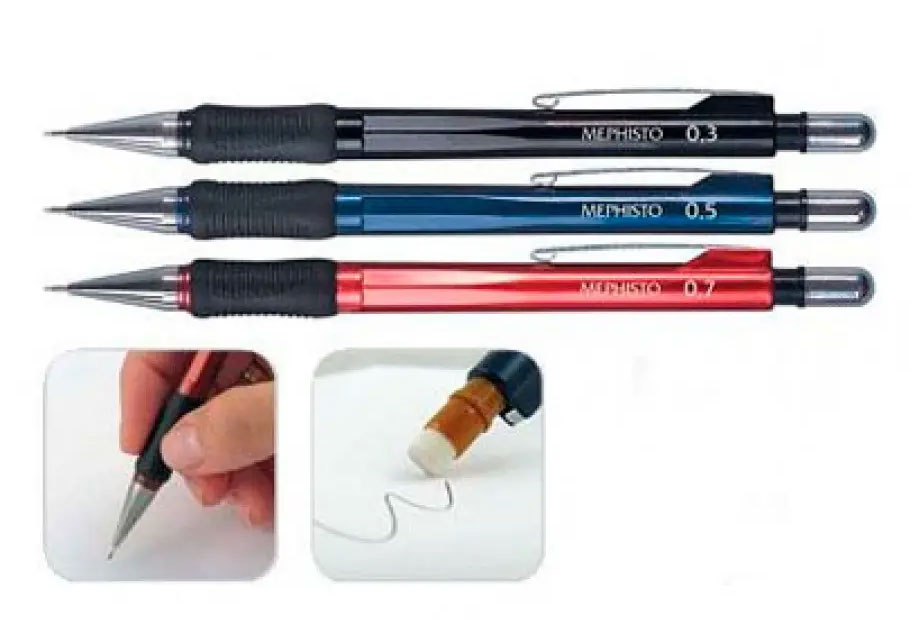 Карандаш автоматический 0,5мм. Mephisto, металлический пишущий узел, резиновый грип Koh-i-noor - фото 1