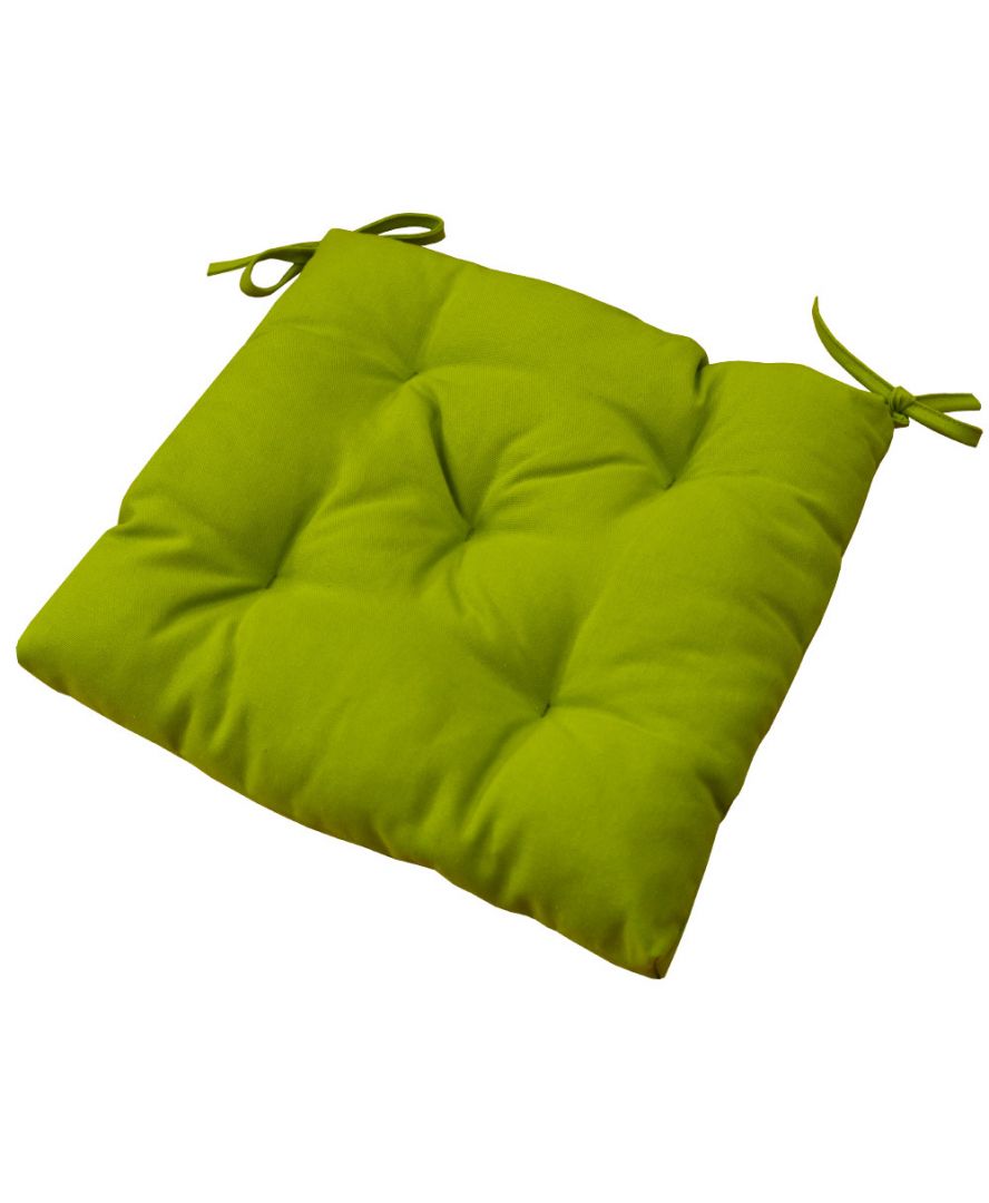 Подушка на стілець HALF PANAMA, 40*40см., 100% бавовна, зелен. ПРОВАНС - фото 3