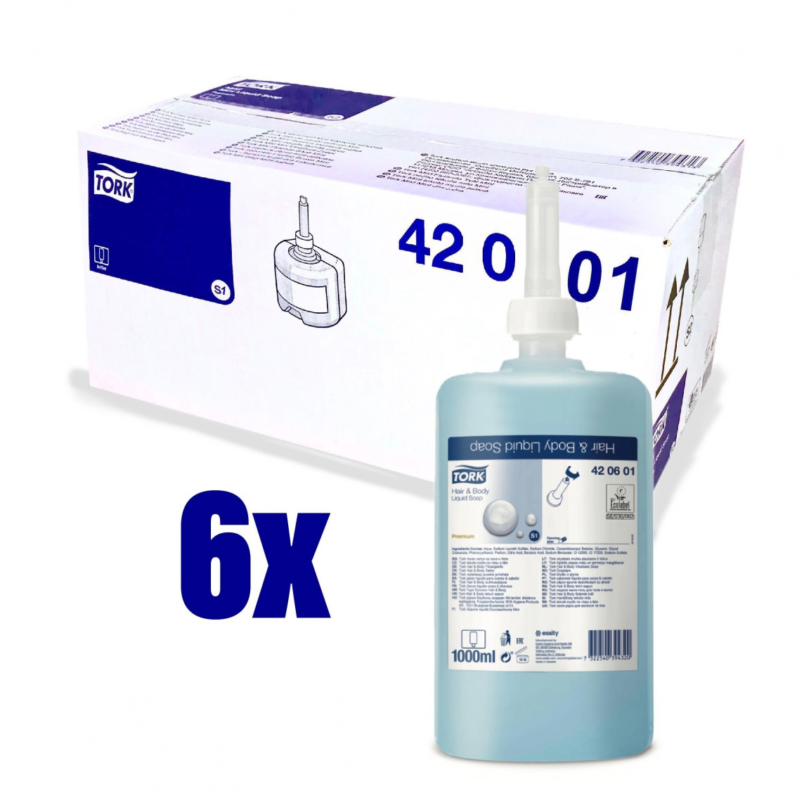 Мило-крем рідке, 1000мл., ароматизоване, в касеті, для душа Tork - фото 3