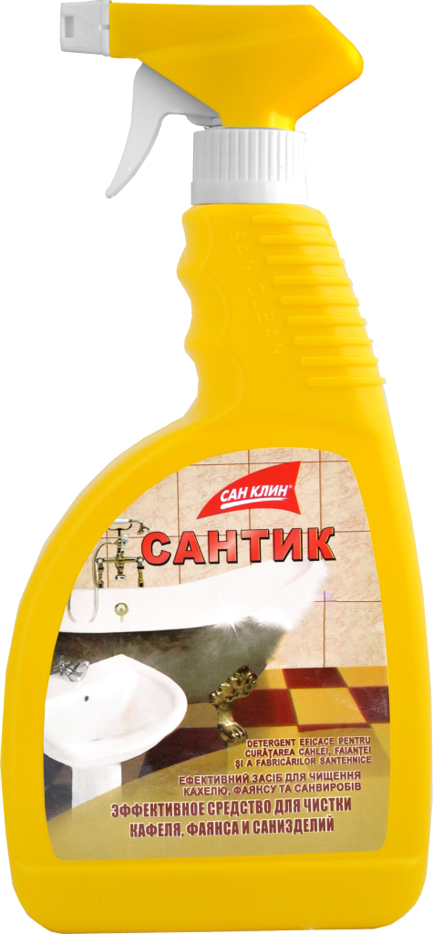 Засіб для чищення сантехніки, 750мл. з розпилювачем Сан Клін - фото 1