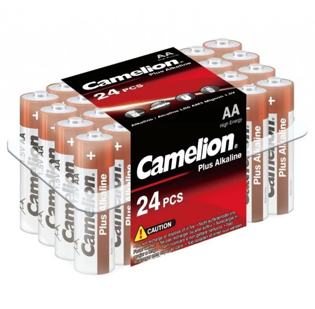 Батарейка LR6 (AA) Camelion Plus Alkaline, 24шт/уп Camelion - фото 3