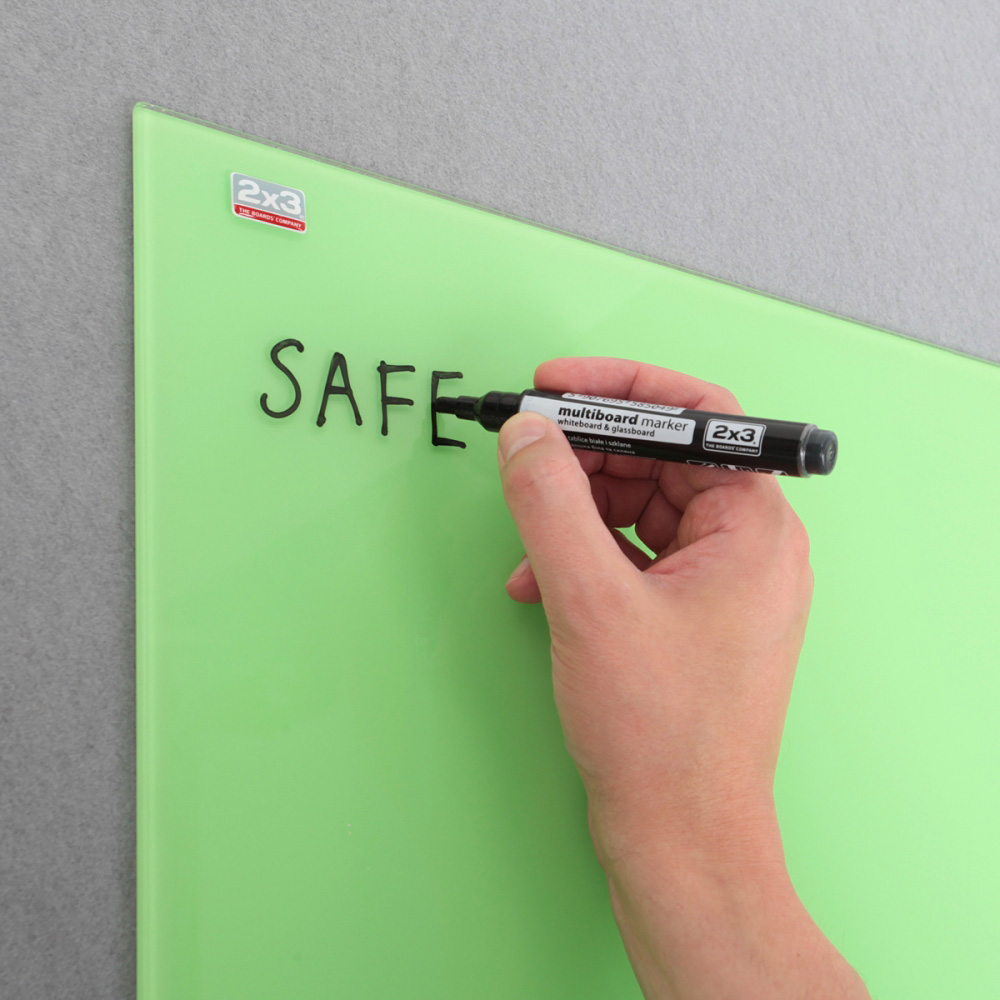 Дошка скляна магнітна 60*80см., салат. 2x3 - фото 5