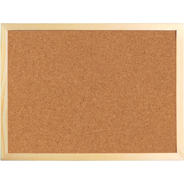 Доска пробковая, 60х90 см., деревянная рамка Axent - фото 1