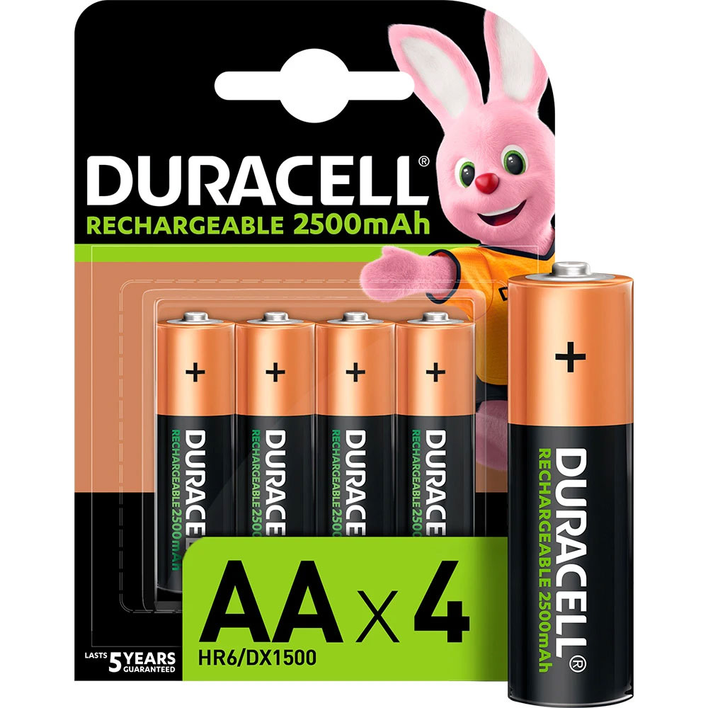 Акумулятор АА, ємність 2500мАг., 4шт/уп. Duracell - фото 8