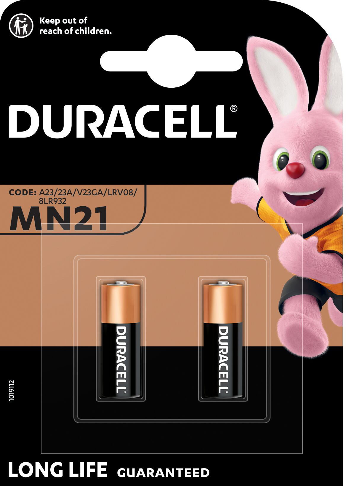 Батарейка MN21 (А23) 12V, 2шт./уп. Duracell - фото 4