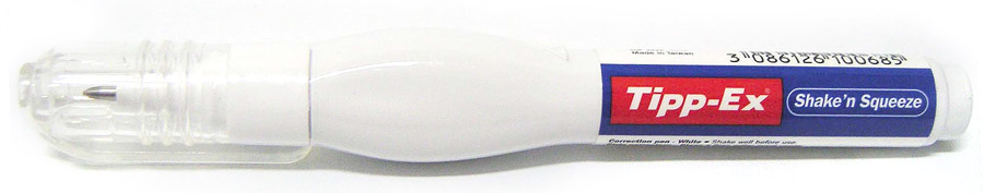 Корректор-ручка 8мл. TIPP-EX Shake`n Squeeze, металлический наконечник Bic - фото 5