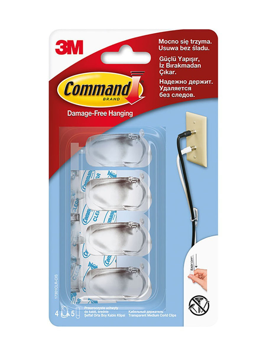 Кліпси для проводів Command, прозор. Китай - фото 1