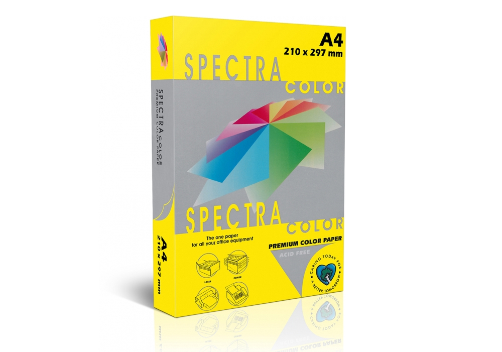 Spectra Color A4 інтенсив 80г/м2 (500лист.) жовт. Spectra Color - фото 2