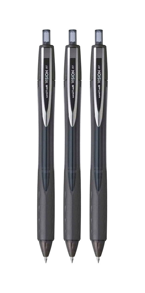 Роллер Uni-ball Vision RT, 0,5мм., корпус черн., стержень черн. Uni - фото 4